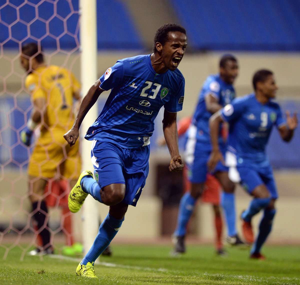  فرحة سياف البيشي بهدفه