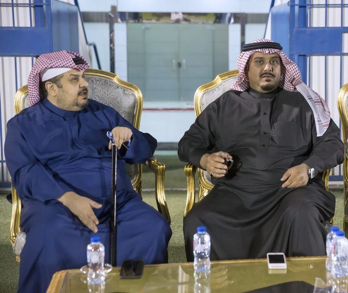 الأمير عبد الرحمن بن مساعد يحضر التدريب