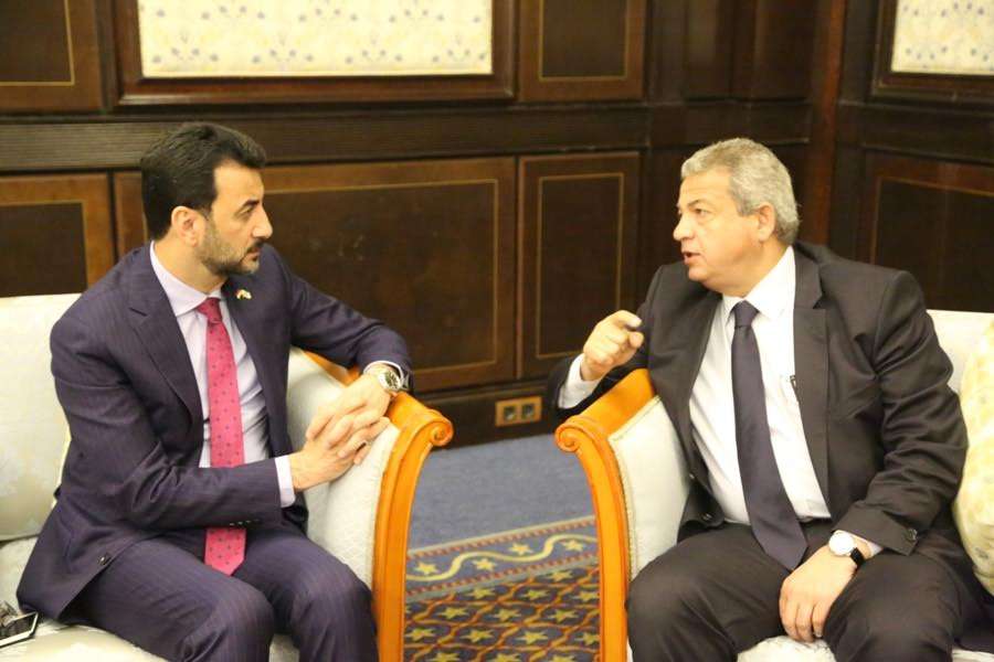 وزيرا الشباب والرياضة في مصر والعراق