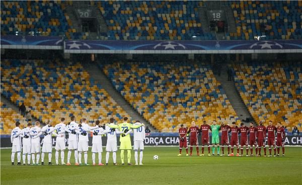 من مباراة دينامو كييف و بشكتاش