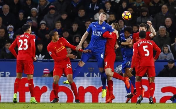 من مباراة ليستر وليفربول