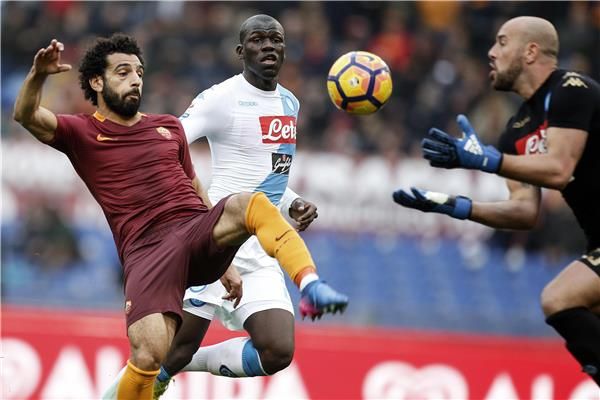 محمد صلاح من لقاء روما ونابولي