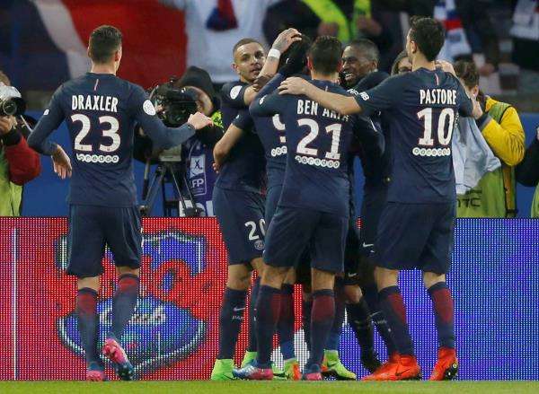 فرحة لاعبي سان جيرمان