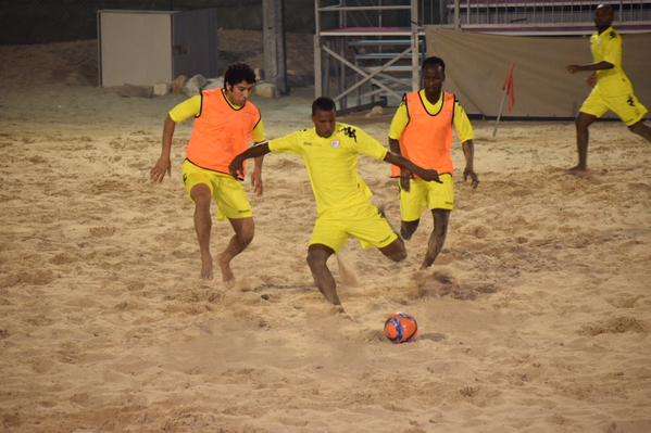 جانب من تدريبات منتخب عمان