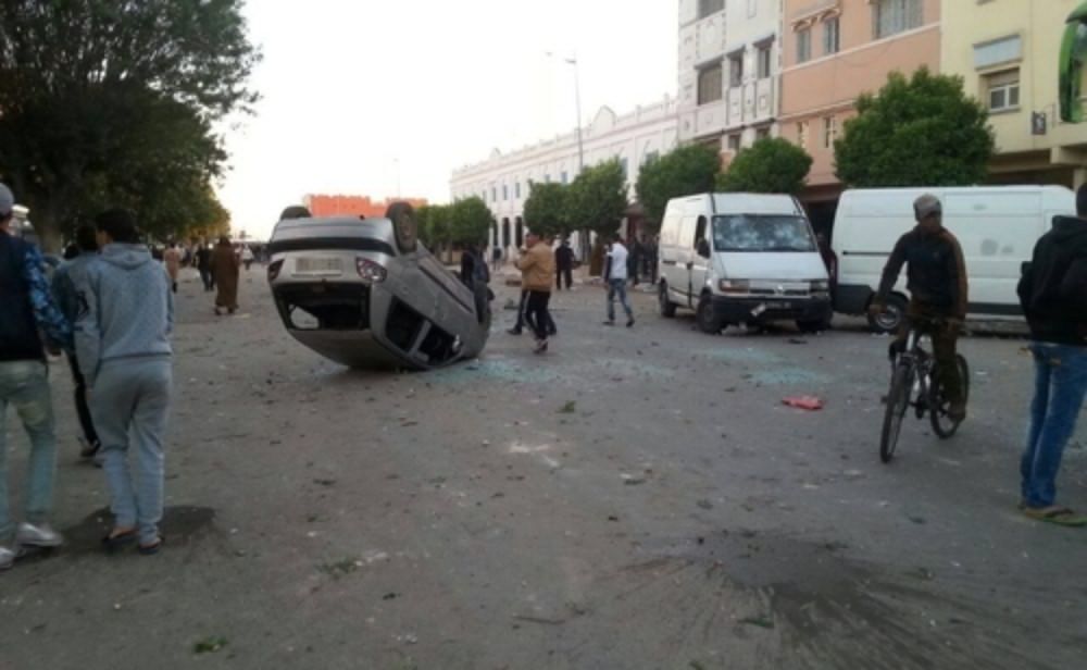 لقطة لأحداث شغب الجماهير