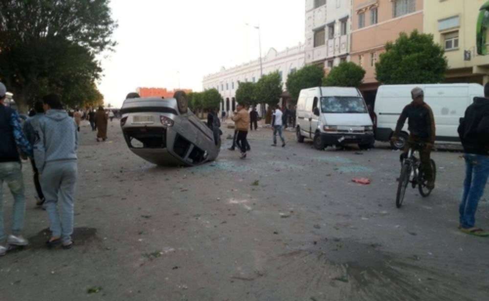 لقطة لأحداث شغب الجماهير