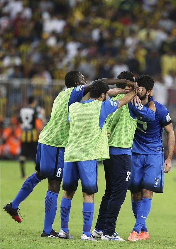 فرحة لاعبي الهلال
