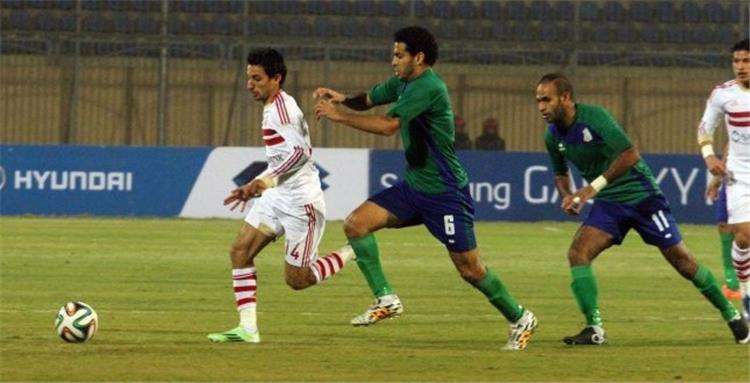 من مباراة الزمالك والمقاصة