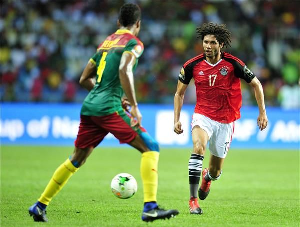 جانب من مباراة مصر أمام الكاميرون في نهائي إفريقيا