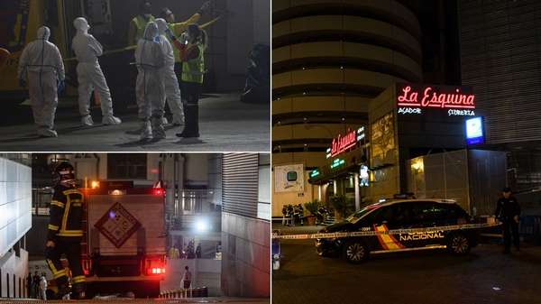 جانب من الفحص الدقيق للطرد