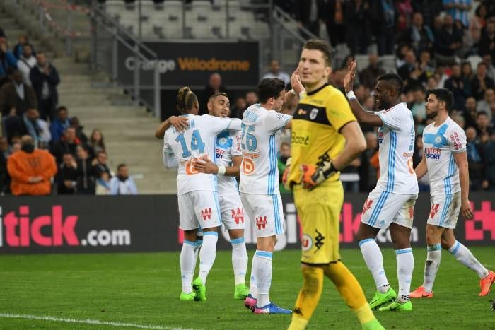 فرحة لاعبي مارسيليا