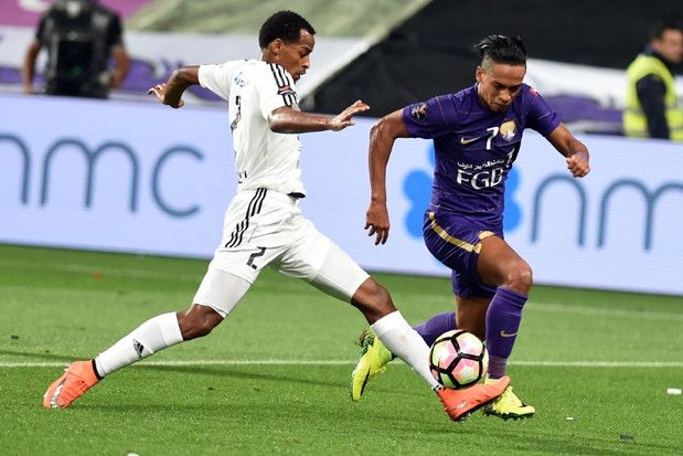 جانب من مباراة الجزيرة والعين