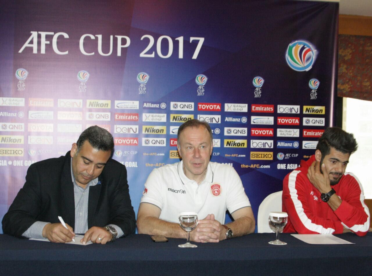 جاسبرت خلال المؤتمر الصحفي