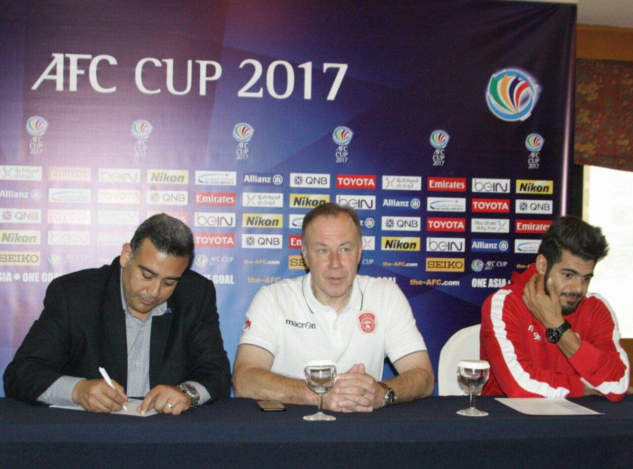 جاسبرت خلال المؤتمر الصحفي