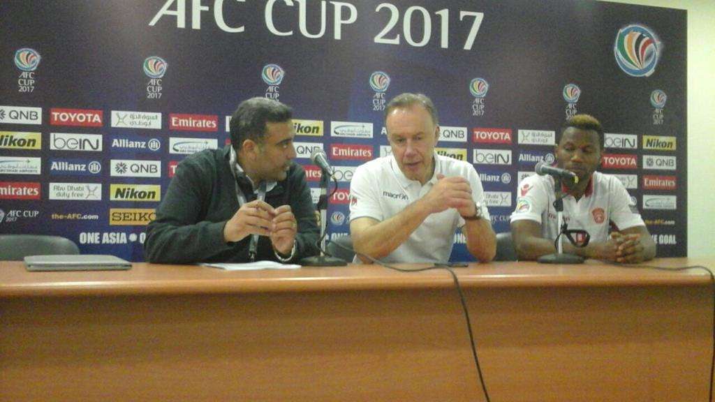 جاسبارت خلال المؤتمر الصحفي