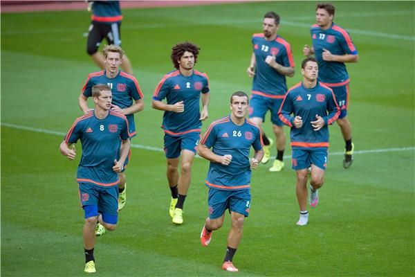 جانب من تدريبات باير ليفركوزن