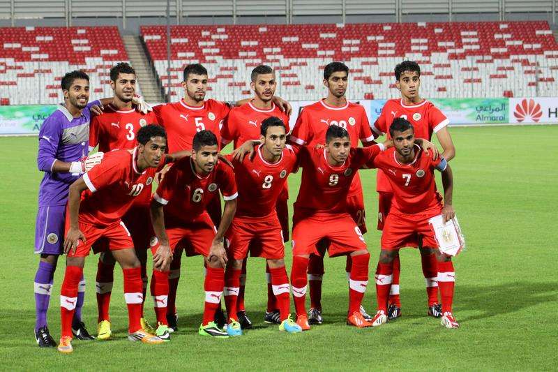 صورة أرشيفية للاعبي المنتخب البحريني