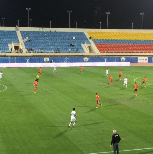 من مباراة الجهراء وكاظمة