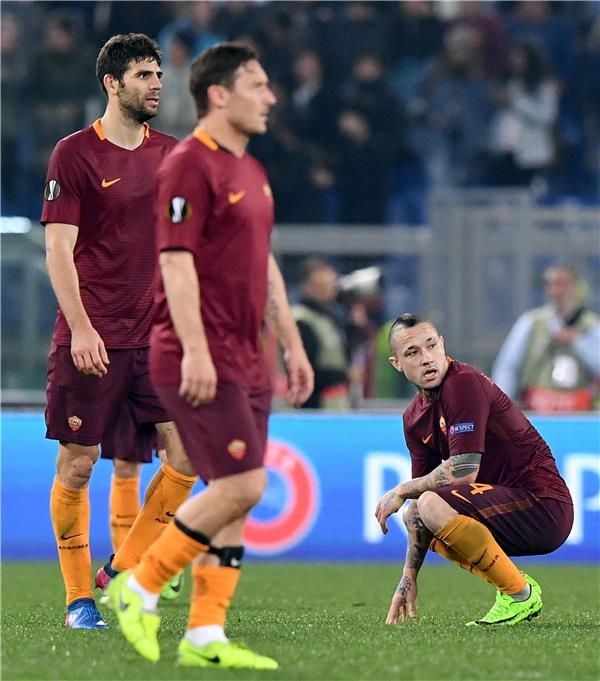 خيبة أمل لاعبي روما