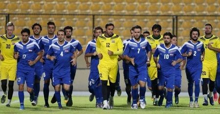 جانب من تدريبات المنتخب العراقي