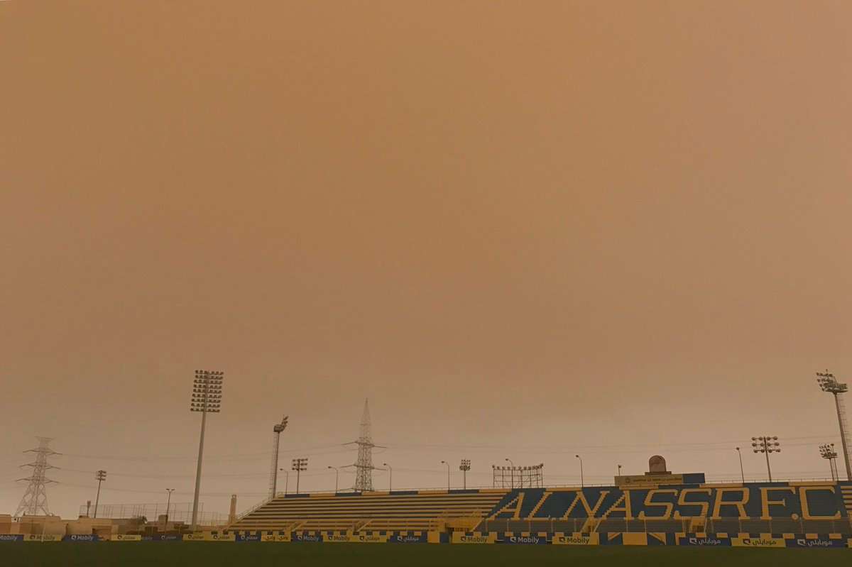 العاصفة تلغي مران النصر