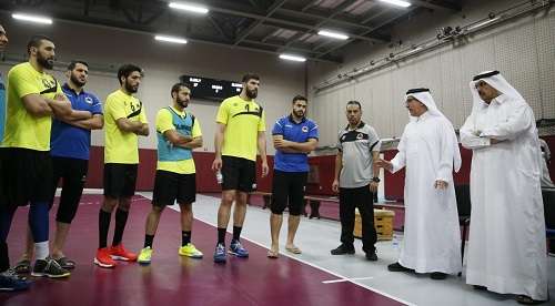 تدريبات الغرافة بحضور رئيس الاتحاد القطري