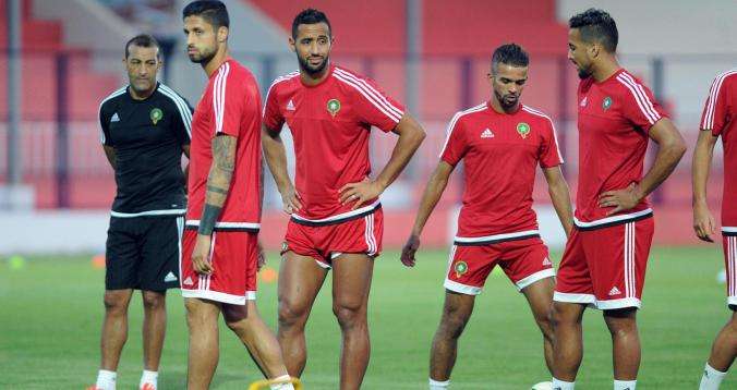 صورة أرشيفية من تدريبات المنتخب المغربي