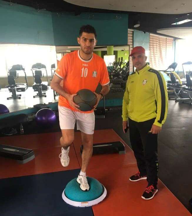 جانب من تأهيل عبدالله ذيب