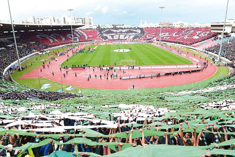 جماهير الوداد البيضاوي في ملعب محمد الخامس