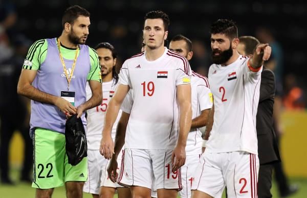 صورة أرشيفية للاعبي منتخب سوريا