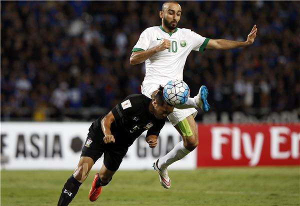 السهلاوي سجل هدف السعودية الأول في تايلاند