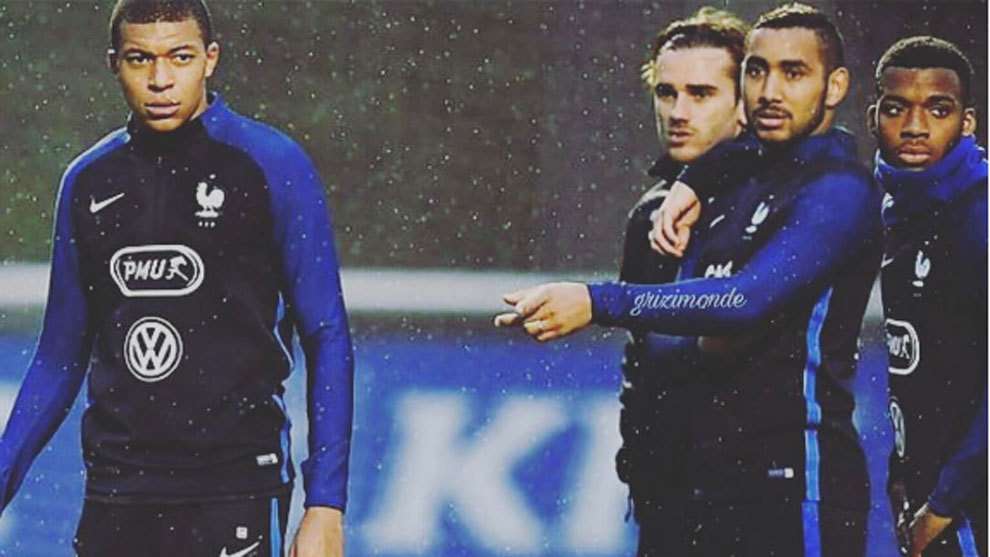 أنطوان جريزمان وكيليان مبابي