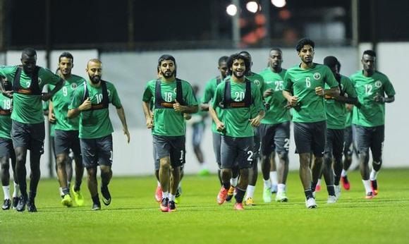 لاعبو المنتخب السعودي
