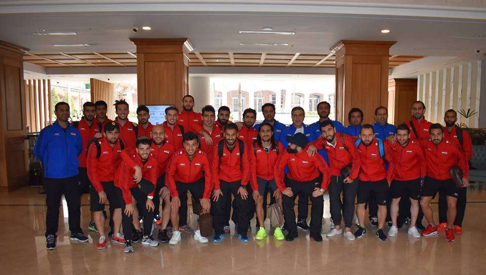 منتخب سوريا في مقر إقامته في كوريا الجنوبية