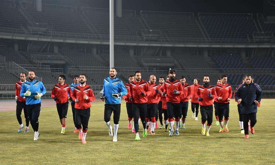 من تدريبات المنتخب السوري في كوريا الجنوبية 