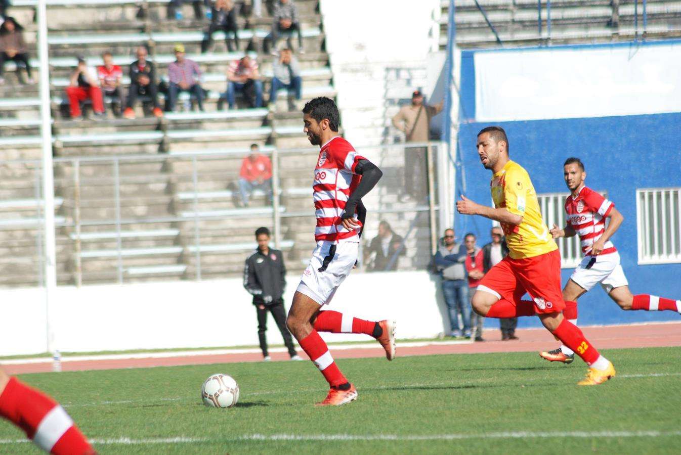 جانب من مباراة النادي الإفريقي ونصر حسين داي 