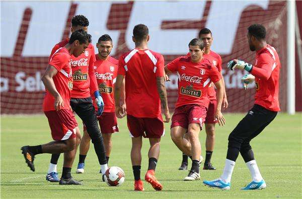 جانب من استعدادات منتخب بيرو