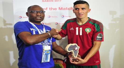 فيصل فجر أفضل لاعب في مباراة توجو بكأس الأمم