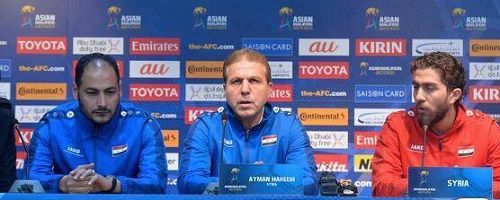 الحكيم والخطيب في المؤتمر الصحفي