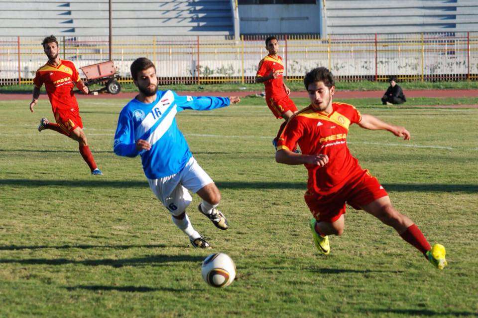 لقطة من مواجهات الدوري السوري