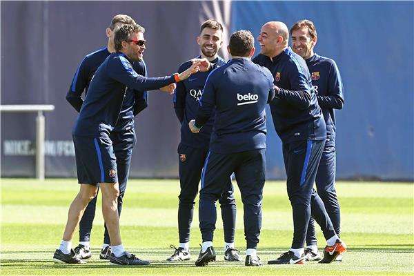 صورة أرشيفية من تدريبات برشلونة