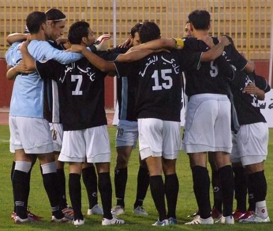 فريق البقعة قبل بداية المباراة