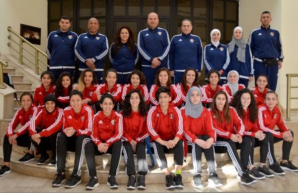 وفد المنتخب النسوي