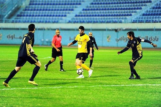 جانب من مباراة التضامن والقادسية