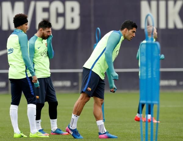 ثلاثي الـ MSN يعودون لتدريبات برشلونة