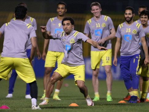 جانب من تدريبات النصر