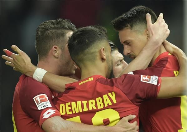 فرحة لاعبي هوفنهايم 