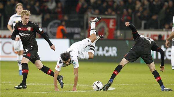 جوليان براندت في إحدى مباريات باير ليفركوزن