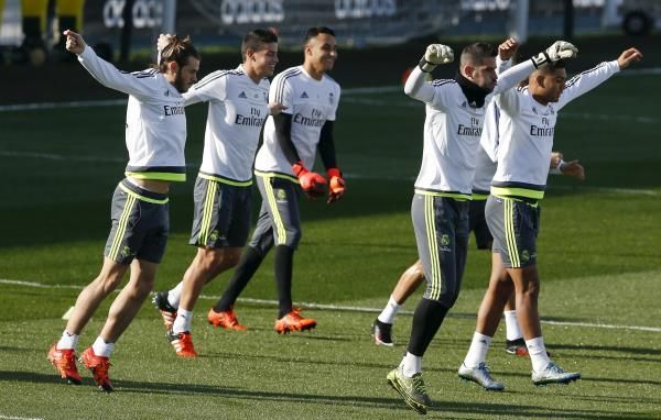 لاعبو ريال مدريد في التدريبات