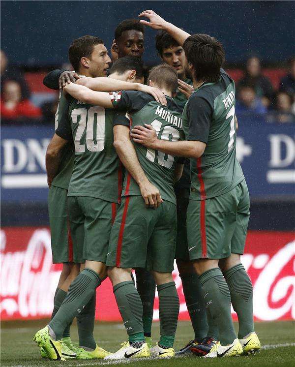 فرحة لاعبي أتلتيك بيلباو